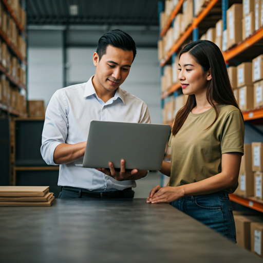Equipo de logística trabajando en bodega de Comex Logistics